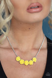 Garden Party Posh - Yellow Necklace - Paparazzi Accessories