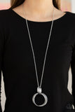 My Ears Are Ringing - Silver Necklace - Paparazzi Accessories