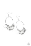 Halo Effect - Silver Earrings - Paparazzi Accessories