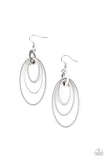  Shimmer Surge - Silver Earrings - Paparazzi Accessories