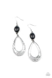 Badlands Baby - Black Earrings - Paparazzi Accessories