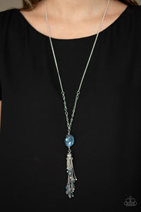 Fringe Flavor - Blue Necklace - Paparazzi Accessories