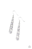 Drawn Out Drama - Silver Earrings - Paparazzi Accessories