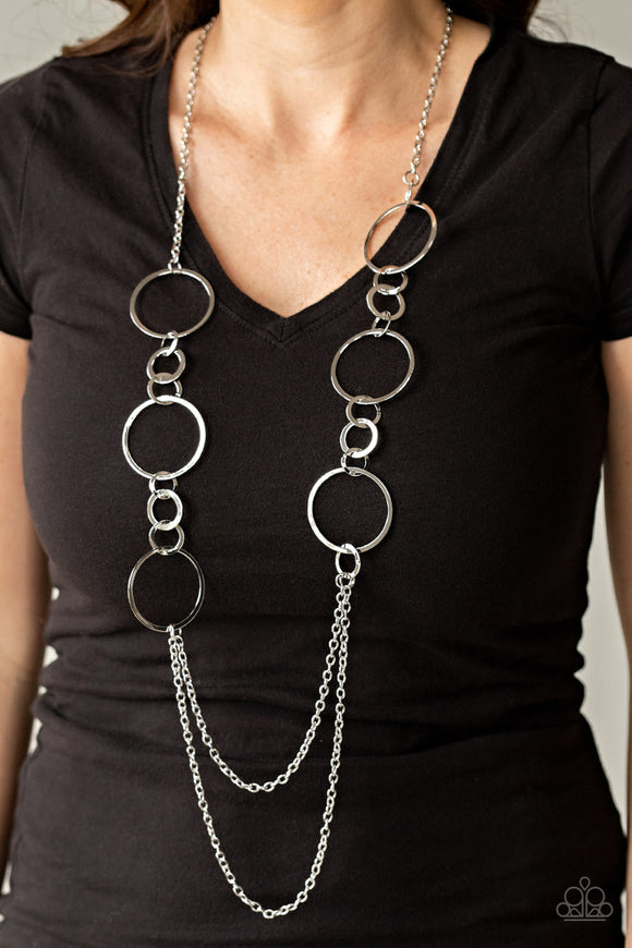Basic Babe - Silver Necklace - Paparazzi Accessories