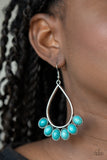 Stone Sky - Blue Earrings - Paparazzi Accessories
