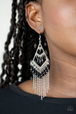 Trending Transcendence - Black Earrings - Paparazzi Accessories 