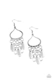 Lure Away - Silver Earrings - Paparazzi Accessories