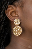 Relic Ripple - Gold Earrings - Paparazzi Accessories