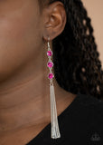 Moved to TIERS - Pink Earrings - Paparazzi Accessories