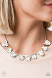 BLING to Attention - White Necklace - Paparazzi Accessories