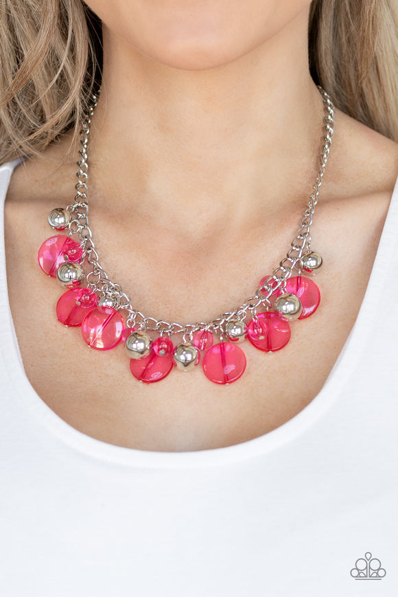 Gossip Glam - Pink Necklace - Paparazzi Accessories