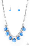 Gossip Glam - Blue Necklace - Paparazzi Accessories