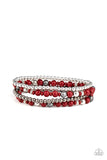 Stacked Style Maker - Red Bracelet - Paparazzi Accessories