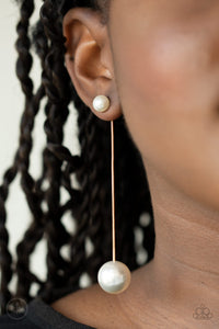 Extended Elegance - Gold Earrings - Paparazzi Accessories