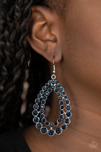 Glacial Glaze - Blue Earrings - Paparazzi Accessories
