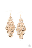 Instant Incandescence - Gold Earrings - Paparazzi Accessories
