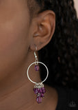 Where The Sky Touches The Sea - Purple Earrings - Paparazzi Accessories
