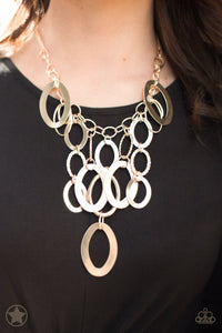A Golden Spell Necklace - Paparazzi Accessories