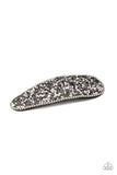 Didnt HAIR It From Me - Silver Hair Clip - Paparazzi Accessories