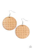 Natural Novelty - Brown Earrings - Paparazzi Accessories