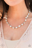 Go-Getter Gleam - White Necklace - Paparazzi Accessories