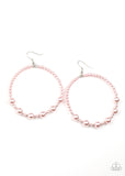 Boss Posh - Pink Earrings - Paparazzi Accessories 