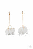 Suspended In Time - Gold Earrings - Paparazzi Accessories