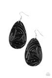 Garden Therapy - Black Earrings - Paparazzi Accessories