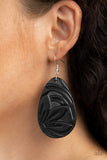 Garden Therapy - Black Earrings - Paparazzi Accessories