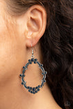 Sparkly Status - Blue Earrings - Paparazzi Accessories
