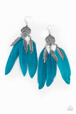 In Your Wildest DREAM-CATCHERS - Blue Earrings - Paparazzi Accessories