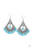 Lyrical Luster - Blue Earrings - Paparazzi Accessories 