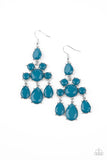 Afterglow Glamour - Blue Earrings - Paparazzi Accessories