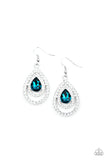 So The Story GLOWS - Blue Earrings - Paparazzi Accessories