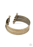 BAUBLE-Headed - Brass Bracelet - Paparazzi Accessories