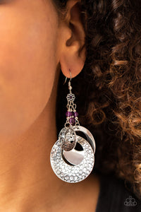 Wanderlust Garden - Purple Earrings - Paparazzi Accessories