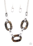 Sink Your Claws In - Brown Necklace - Paparazzi Accessories