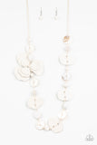 On Island Time - White Necklace - Paparazzi Accessories