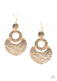 Shimmer Suite - Gold Earrings - Paparazzi Accessories