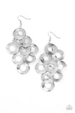 Scattered Shimmer - Silver Earrings - Paparazzi Accessories