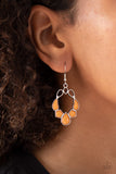 Its Rude to STEER - Orange Earrings - Paparazzi Accessories