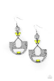Modern Day Mecca - Yellow Earrings -Paparazzi Accessories