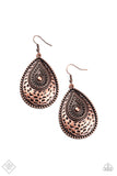 Rural Muse - Copper Earrings - Paparazzi Accessories