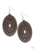 Tropical Retreat - Brown Earrings - Paparazzi Accessories