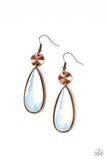 Jaw-Dropping Drama - Copper Earrings - Paparazzi Accessories