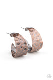Put Your Best Face Forward - Copper Earrings - Paparazzi Accessories