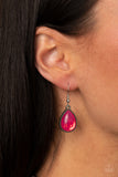 Opal Auras - Pink Necklace - Paparazzi Accessories