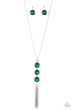 GLOW Me The Money! - Green Necklace - Paparazzi Accessories