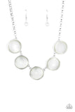 Ethereal Escape - White Necklace - Paparazzi Accessories
