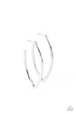 Point-Blank Beautiful - Silver Earrings - Paparazzi Accessories